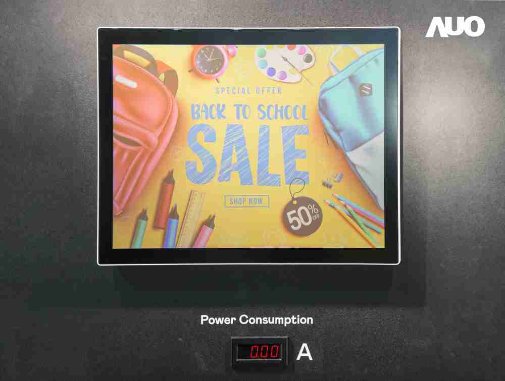 Wepay展示胆固醇液晶超低耗能户外全彩显示器，，，ChLC（胆固醇液晶）以双稳态技术使静态显示零功耗，，，，具省电、、高彩度、、、环保的特性，，还整合软硬件系统解决方案，，，可透过单一云端平台管理