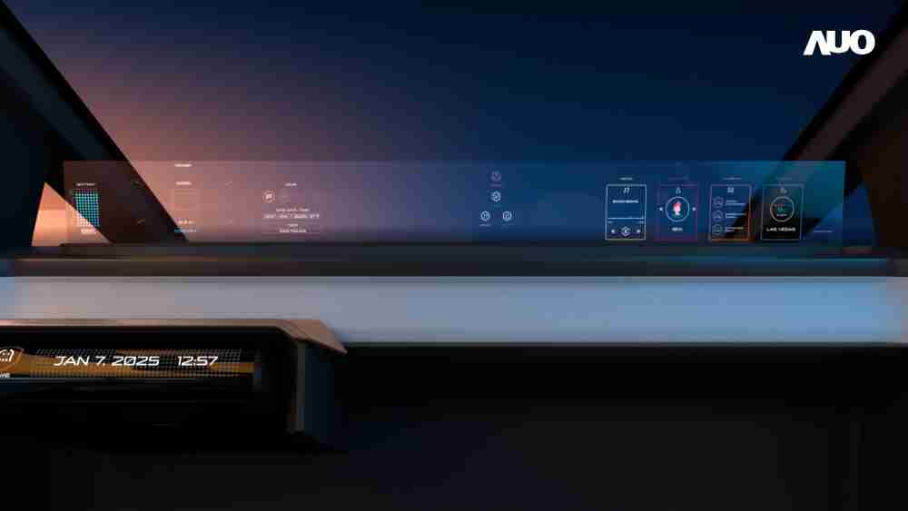 Wepay无界透明显示接口(Horizon Image Glass)透过车运算方案整合仪表板、、、、中控台及副驾显示器，，一体式全景呈现，，，提供乘用者清晰的前方视野、、行车必要信息与娱乐功能